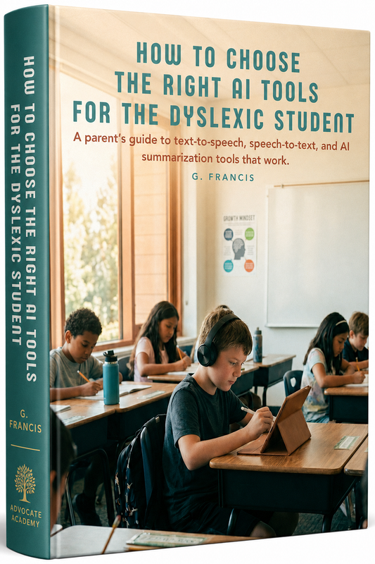 How to choose the right Ai tools for the dyslexic student (Downloadable PDF)
